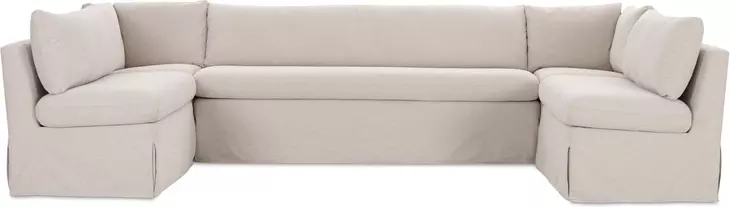 Fable Beige 5 Piece U Shape Modular Sectional with Sofa