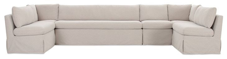 Fable Beige 6 Piece Large Modular Sectional