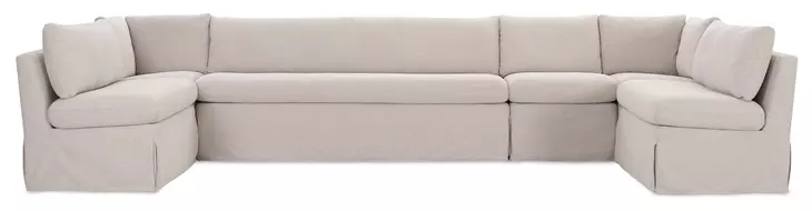 Fable Beige 6 Piece Large Modular Sectional