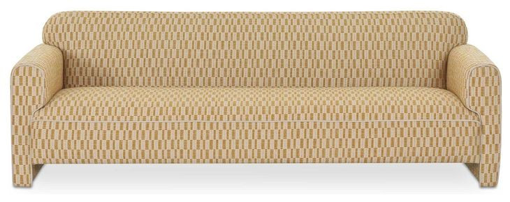 Leo Chartreuse And Cream Living Room Set