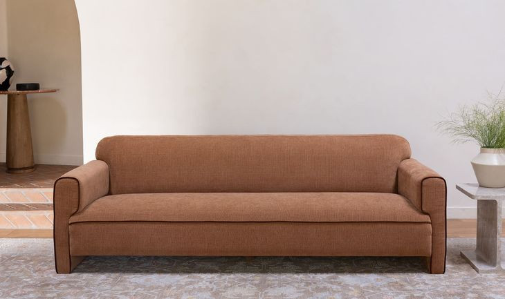 Leo Light Brown 90" Sofa