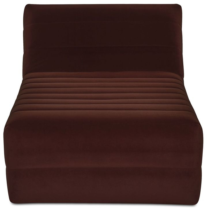 Verity Warm Brown 74" Chaise