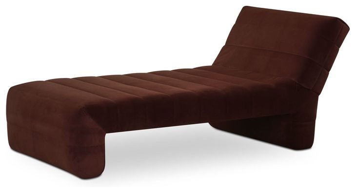 Verity Warm Brown 74" Chaise