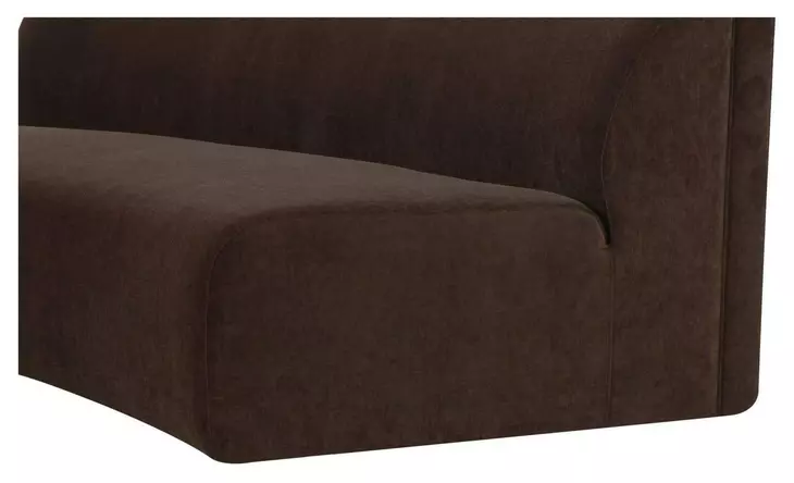 Naomi Dark Brown Concave Modular 81" Sofa
