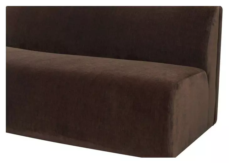 Naomi Dark Brown Convex Modular 81" Sofa