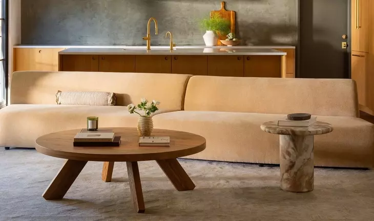 Naomi Golden Yellow Concave Modular Sectional