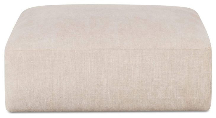 Matina Oatmeal Square Ottoman