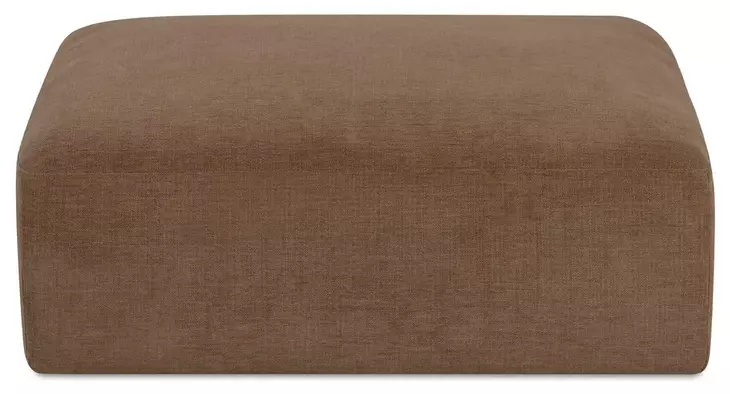 Matina Taupe Upholstered Square Ottoman