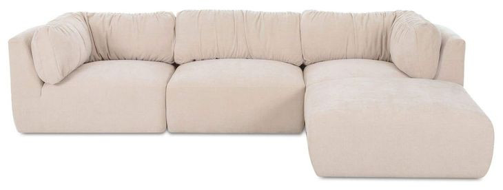 Matina Oatmeal 4 Piece Modular Lounge Sectional