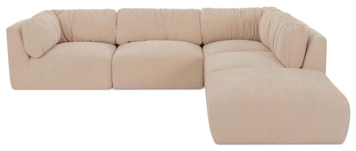Matina Oatmeal 5 Piece Modular Dream Sectional