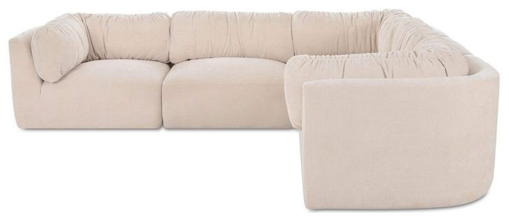 Matina Oatmeal 5 Piece Modular Classic L Sectional