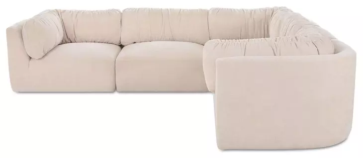 Matina Oatmeal 5 Piece Modular Classic L Sectional