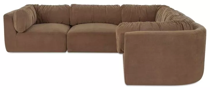 Matina Taupe 5 Piece Modular Classic L Sectional