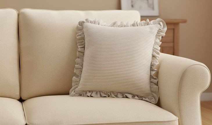 Betty Beige Stripe 20" Cushion