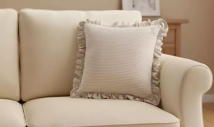Betty Beige Stripe 20" Cushion