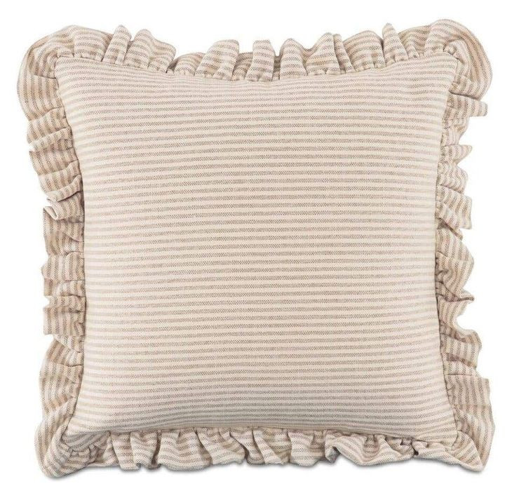 Betty Beige Stripe 20" Cushion
