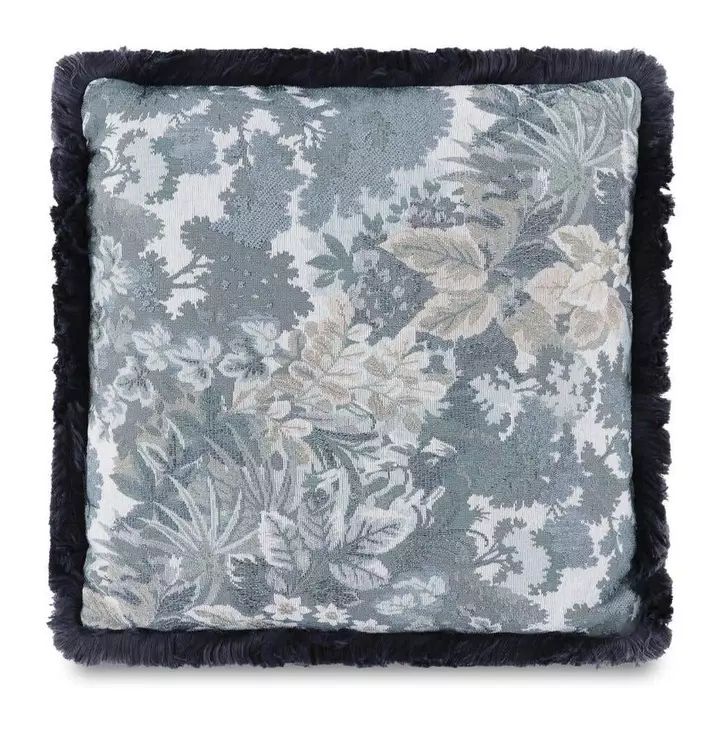 Yasmin Blue Tapestry Square Cushion