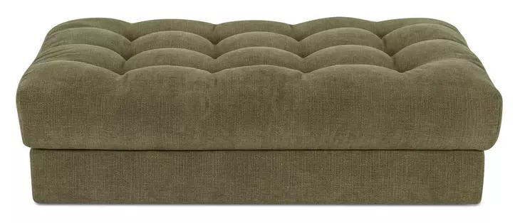 Davie Olive Performance Fabric Upholstered Rectangular Ottoman