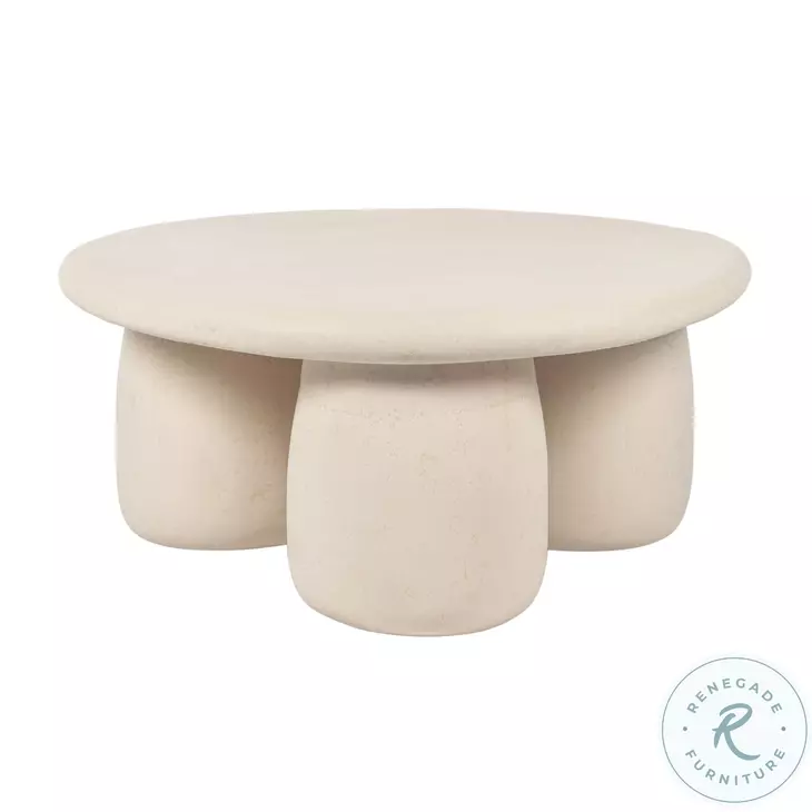 Rahul Off White Round Coffee Table