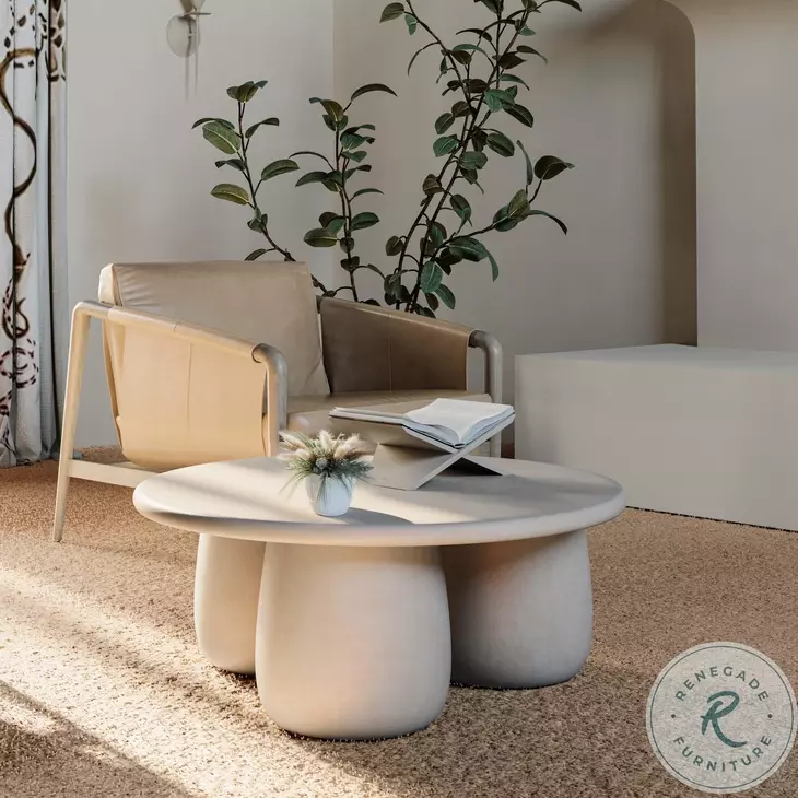 Rahul Off White Round Coffee Table