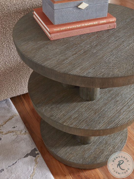 Modern Mood Dark Brown Round Side Table From Hooker Coleman Furniture