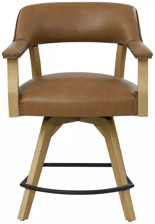 Rylie Brown Swivel 24″ Counter Height Captains Chair