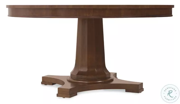 Auburn Grove Classic Walnut Round Pedestal Dining Table