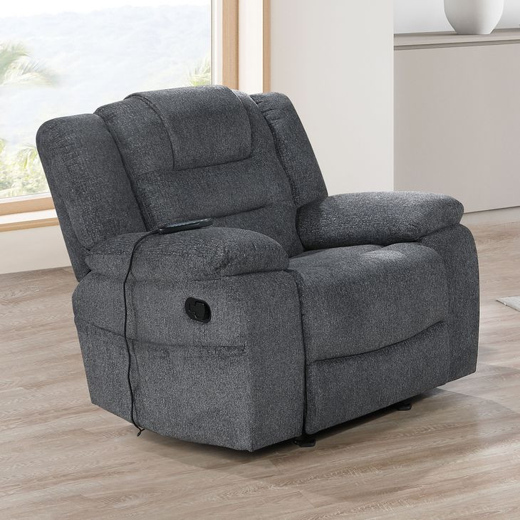 Redondo Dark Gray Glider Recliner