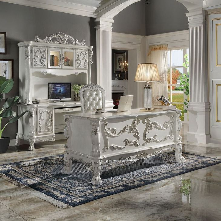 Dresden Bone White Executive Home Office Set