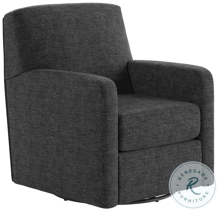 Flash Dance Brady Charcoal Swivel Glider