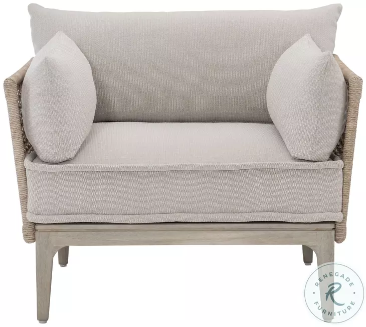 Catalonia Beige Performance Fabric Outdoor Chair