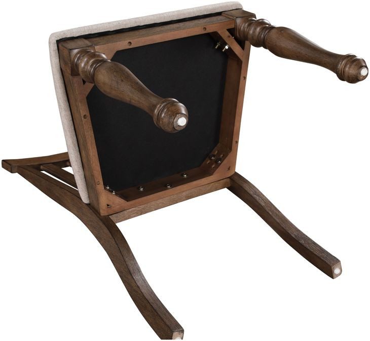 Joanna Brown Slat Back Side Chair Set of 2