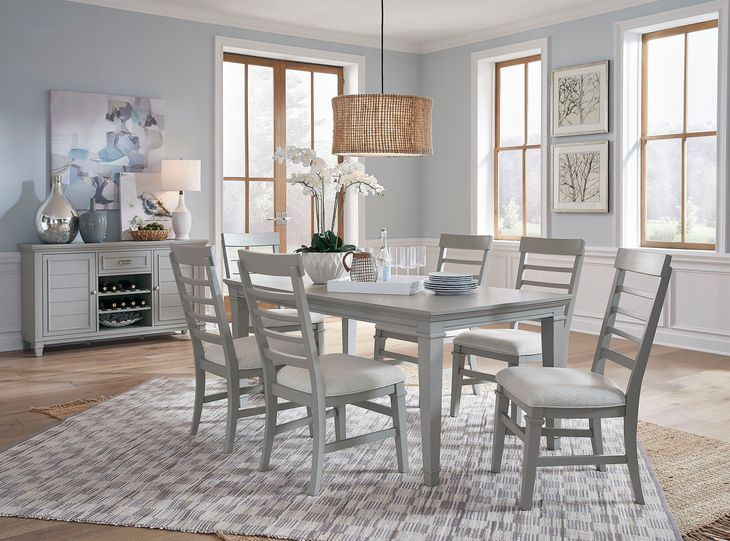 Harborwick Harbor Gray Extendable Rectangular Dining Room Set