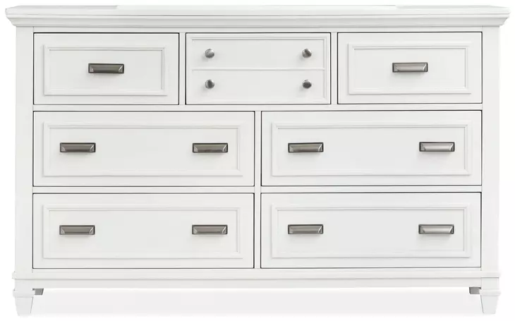 Harborwick White Dove 7 Drawer Dresser