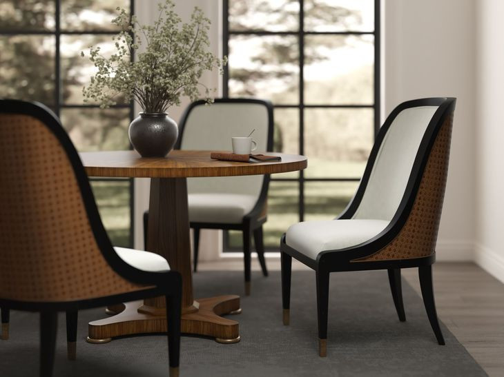 Eave Cream Upholstered Hostess Chair