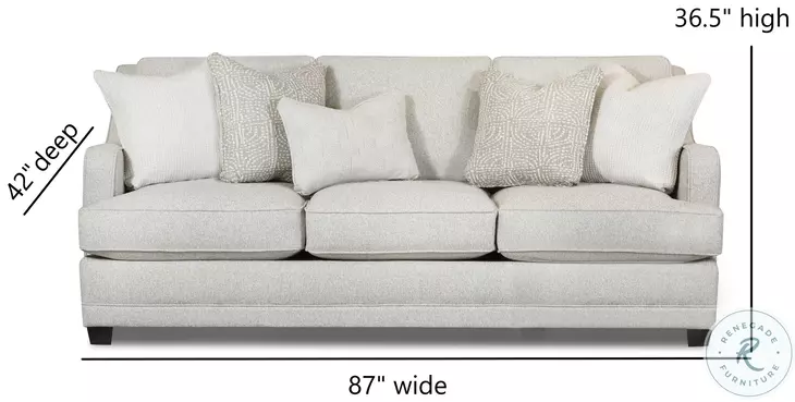 Hogan Cotton Recessed Arms Sofa