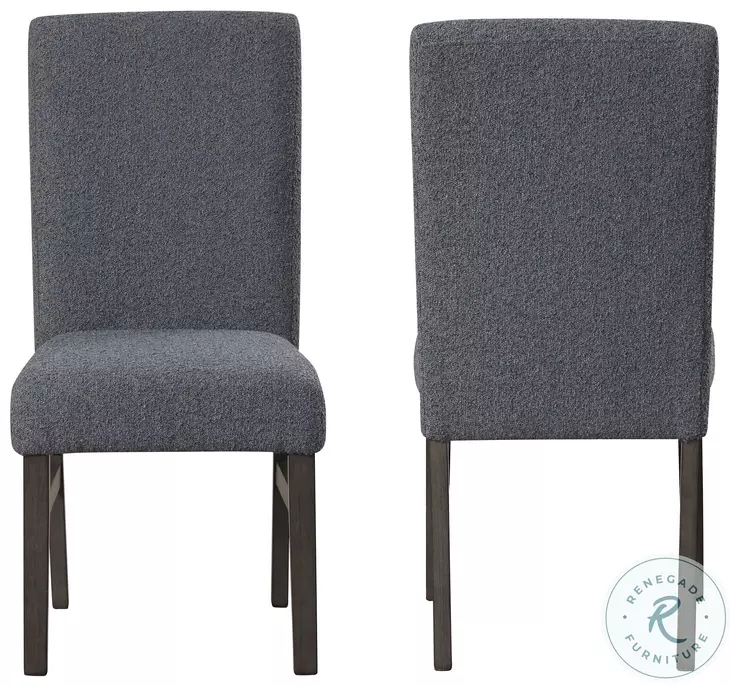 High Line Gray Upholstered Dining Chair Set Of 2