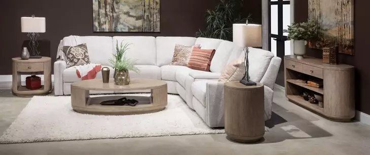 Westvale Chateau Brown Oval Sofa Table