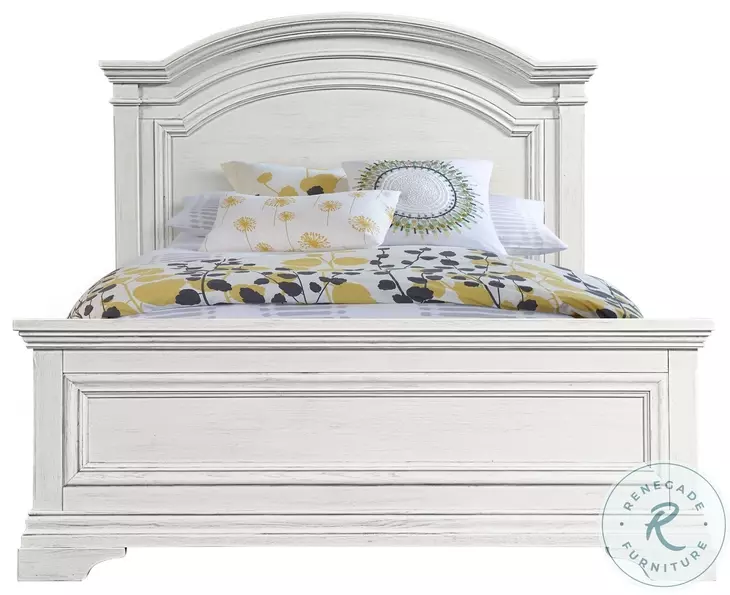 Olivia Brushed White Full Bed