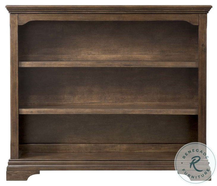 Olivia Rosewood Hutch and Bookcase with 3 Shelves