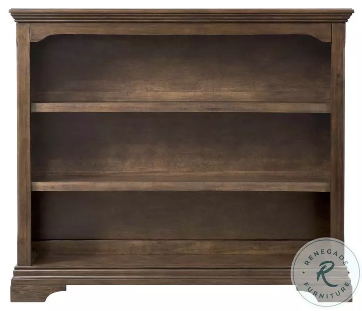 Olivia Rosewood Hutch and Bookcase with 3 Shelves