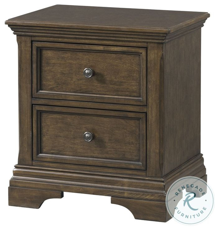 Olivia Rosewood 2 Drawer Nightstand