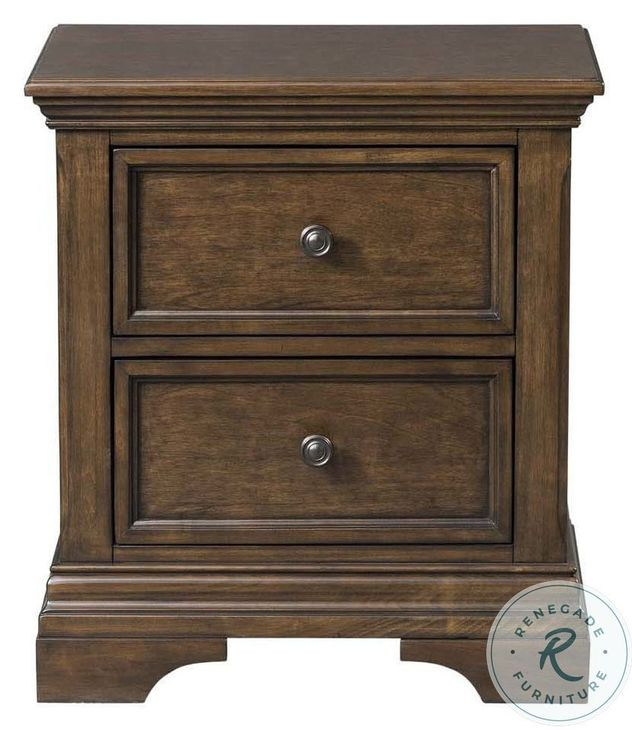 Olivia Rosewood 2 Drawer Nightstand