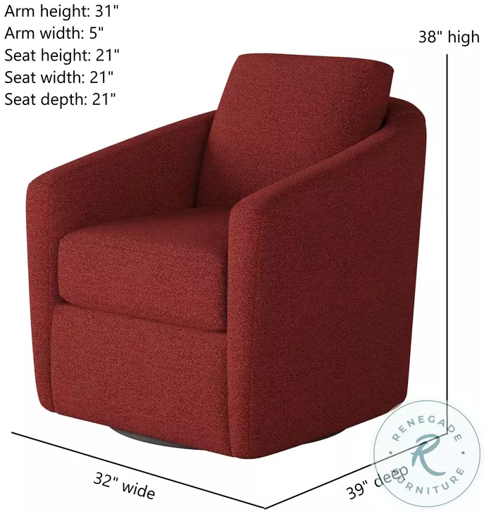 Daisey Glam Squad Garnet Swivel Glider