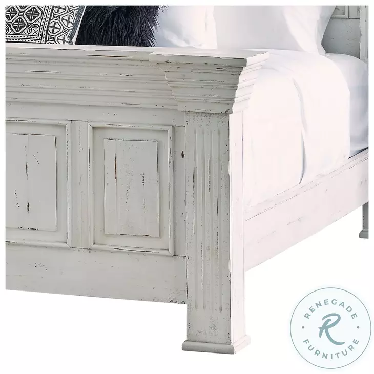 Ruma White King Panel Bed
