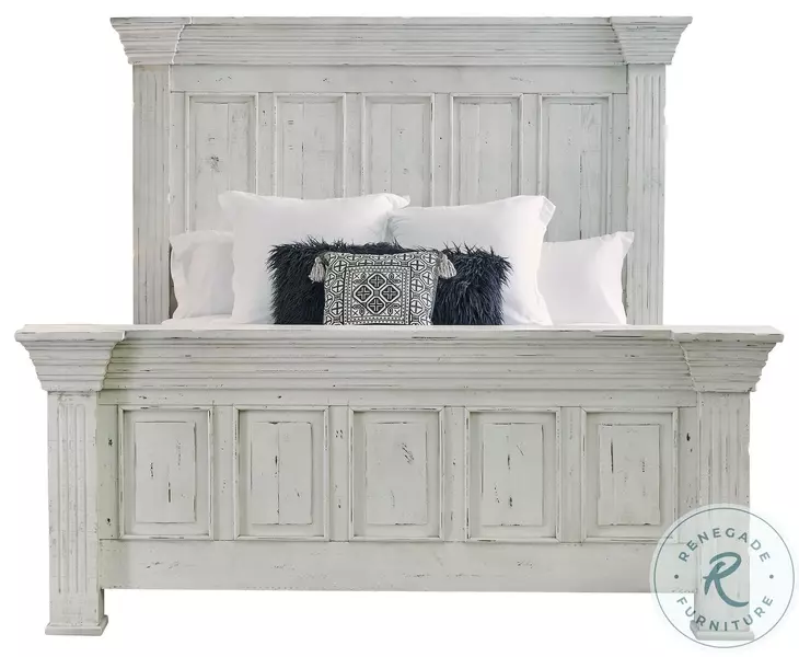Ruma White King Panel Bed