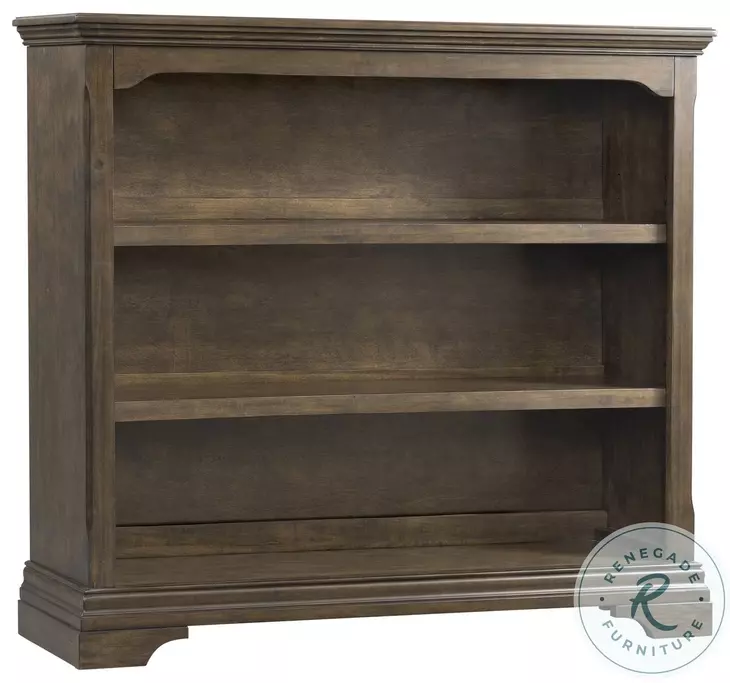Olivia Rosewood Hutch and Bookcase with 3 Shelves