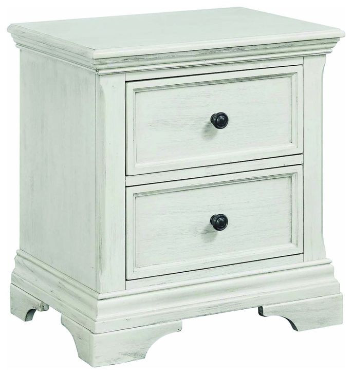 Olivia Brushed White Youth Panel Bedroom Set