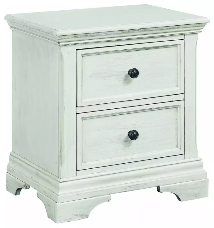 Olivia Brushed White Youth Panel Bedroom Set