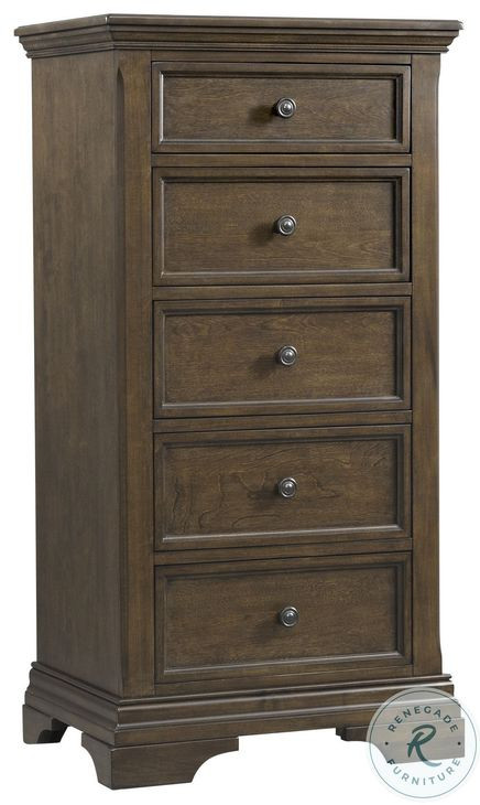 Olivia Rosewood Pier 5 Drawer Chest